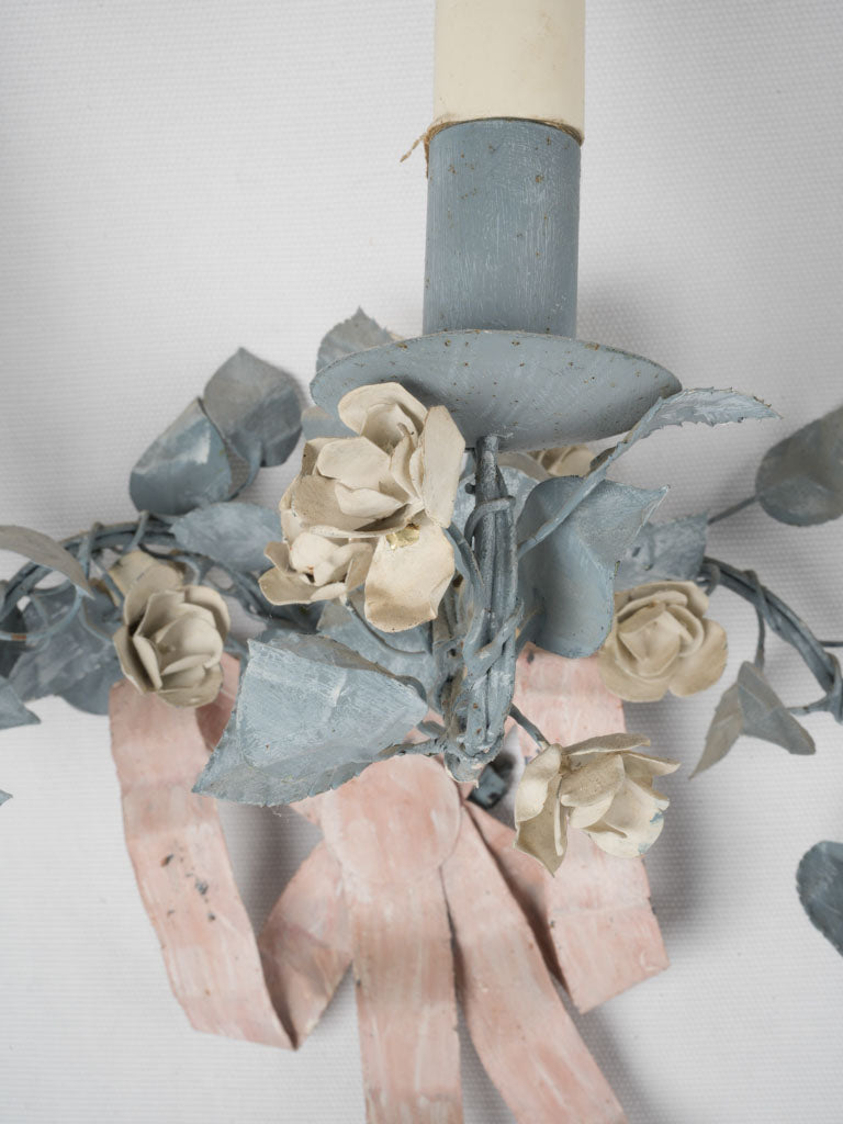 Romantic pink rose wall lights