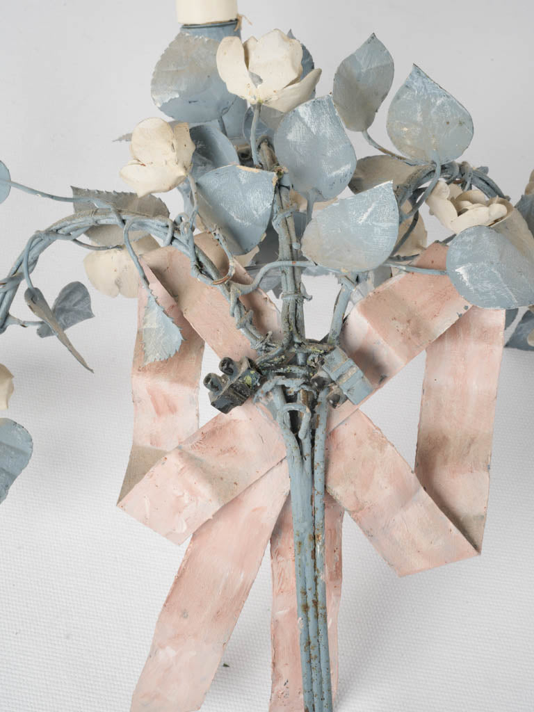 Refined pliable tole light sconces