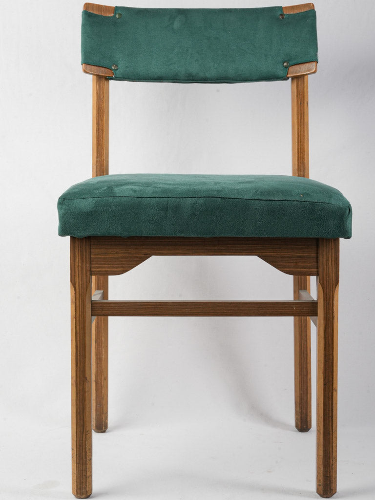 Rustic wooden frame dining chairs