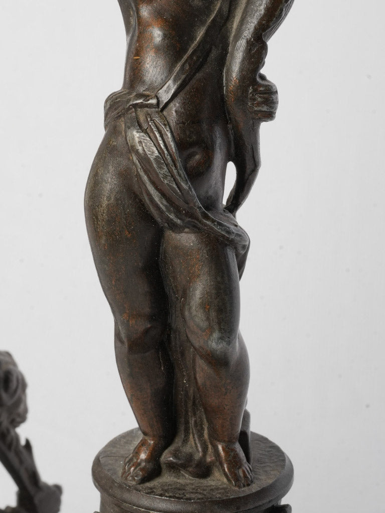 Theatrical sculptural presence candlesticks