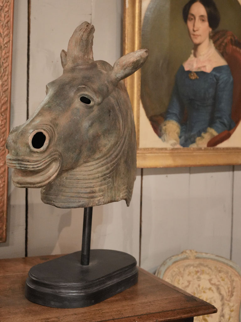 Minimalist decor bronze horse art