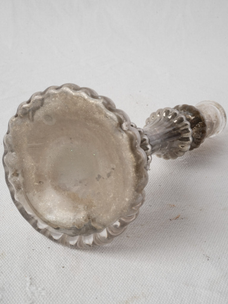 Antique Mercury Glass Candlestick c.1890 - 8¾"