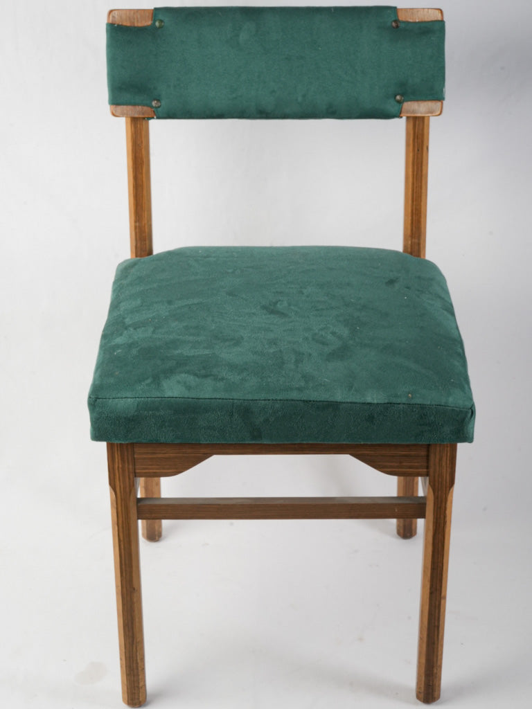 Classic Alcantara-upholstered chairs