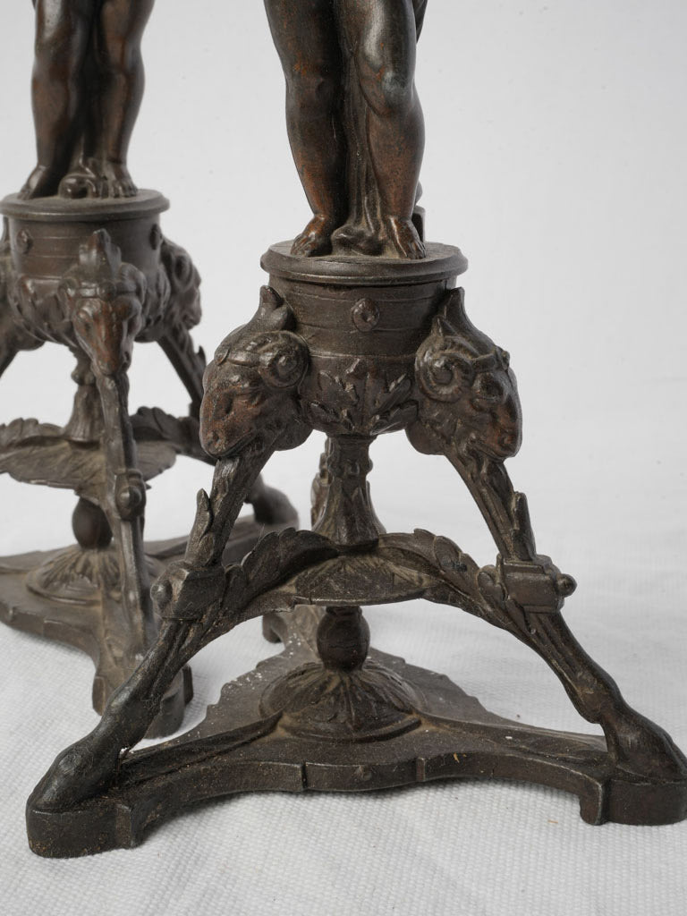 Warm-toned classical era candlesticks