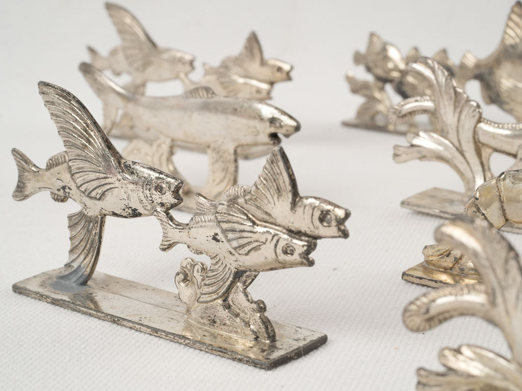 Rustic, marine-themed knife rests collection
