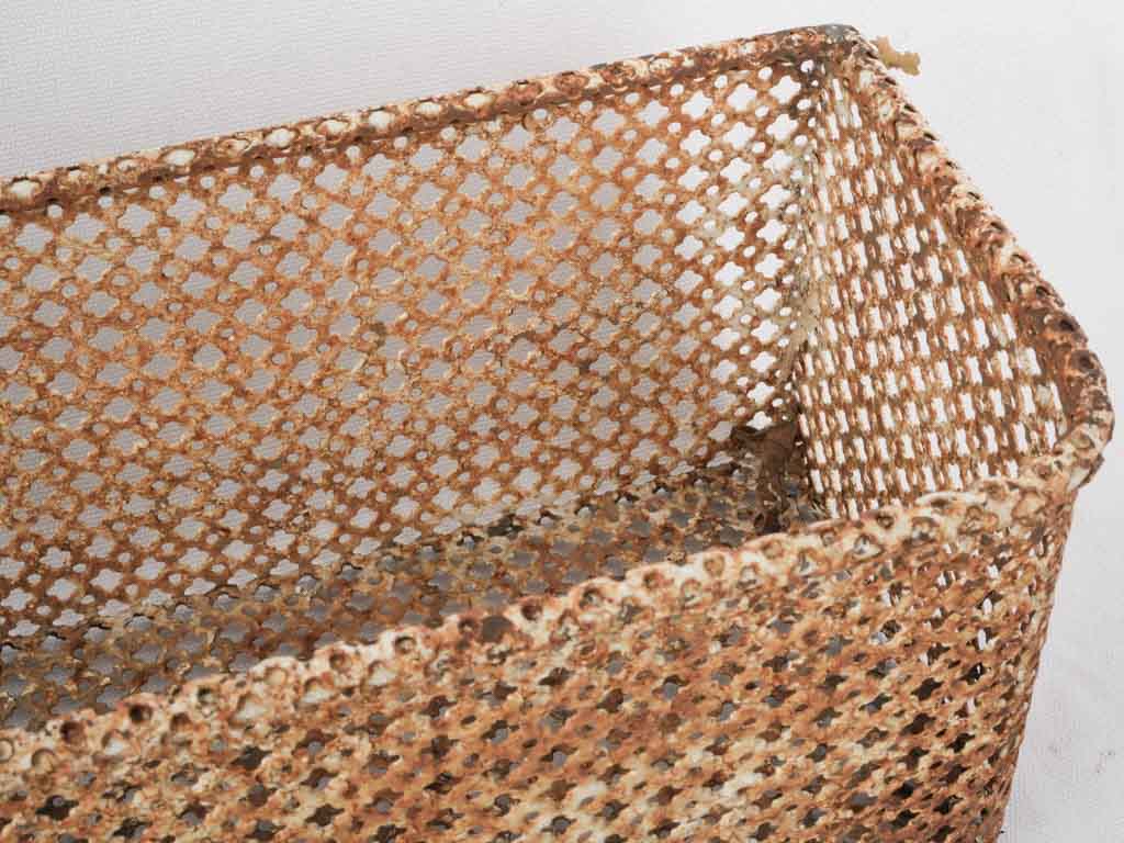 Patina-coated functional trough jardinière