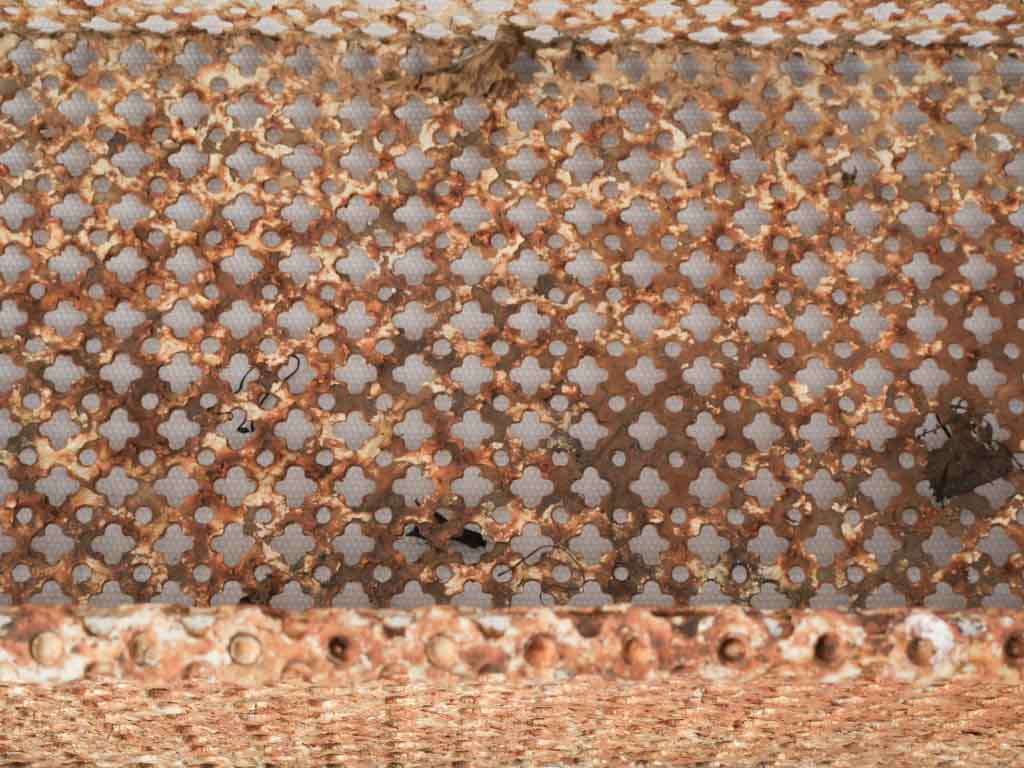 Authentic industrial-style balcony box