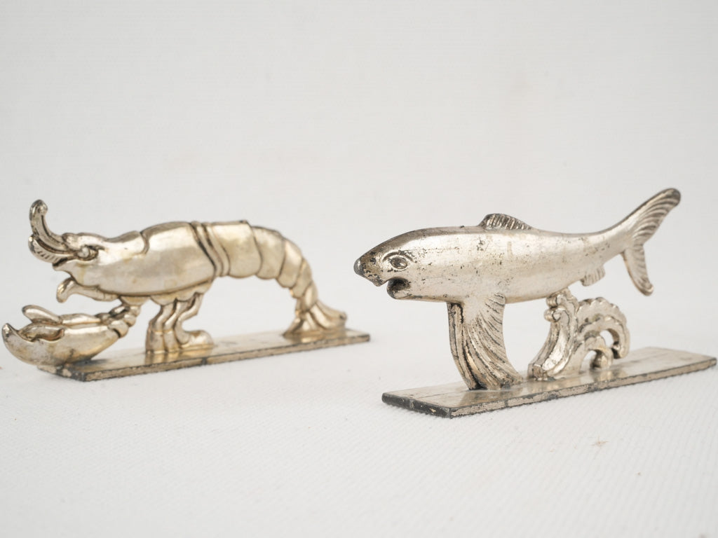 Aged, underwater-themed knife rests collection