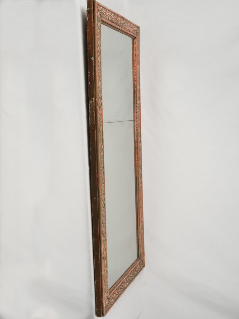 Vintage two-panel laurel mirror