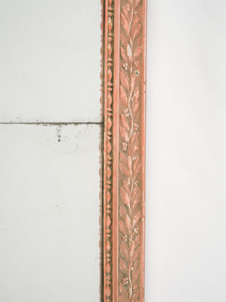 Elegant historical gold leaf mirror