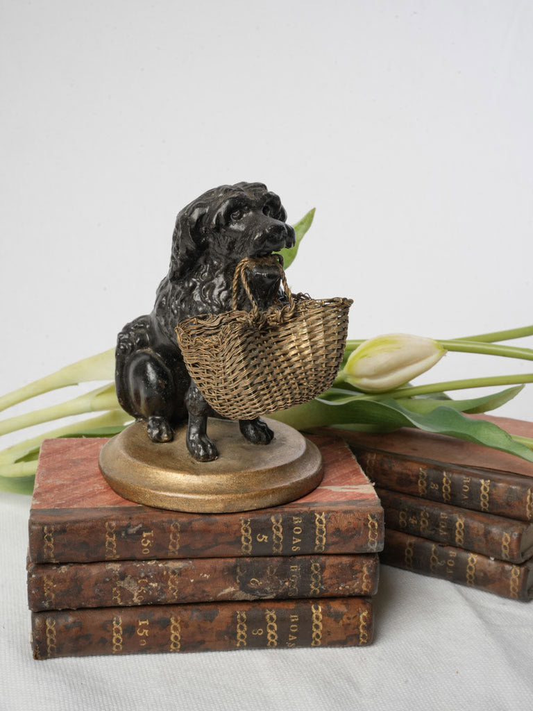 Antique Animalier Cast Metal Sculpture