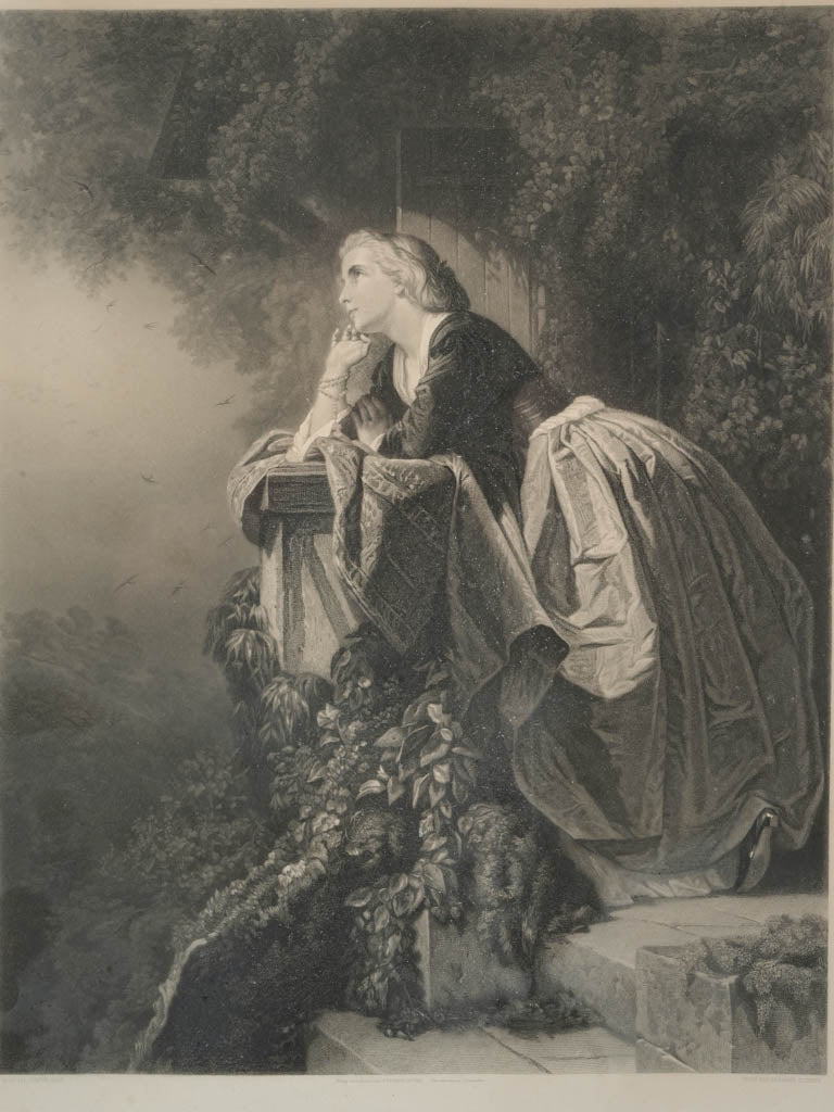 Gilded frame vintage wall piece