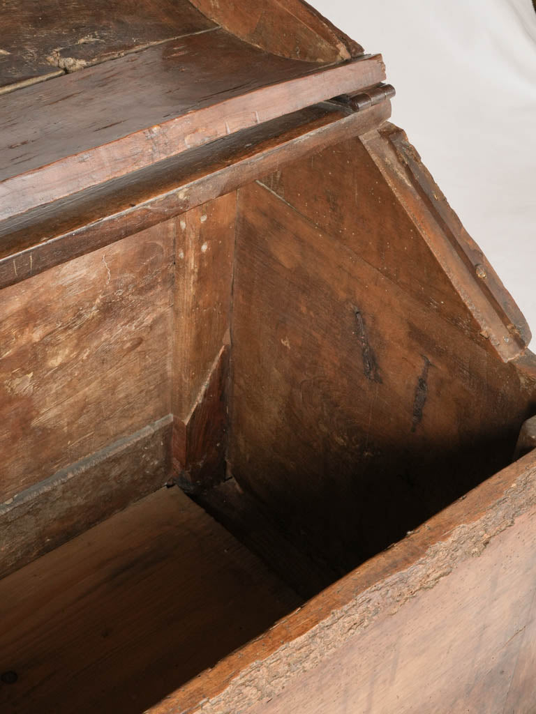 Vintage rustic wooden storage chest