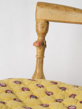 Authentic Provençal quilted seating chair