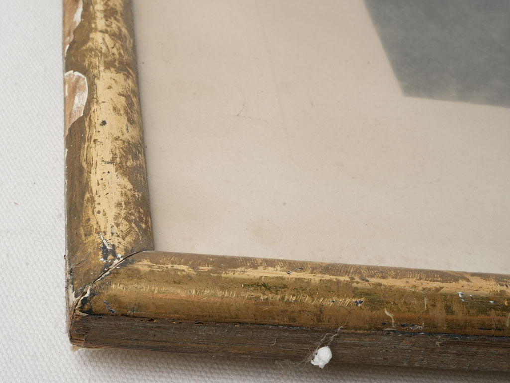 Finely dressed woman engraving