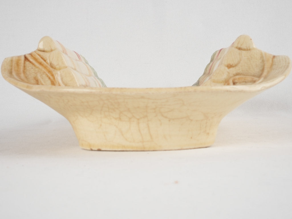 Gold-accented antique serving piece