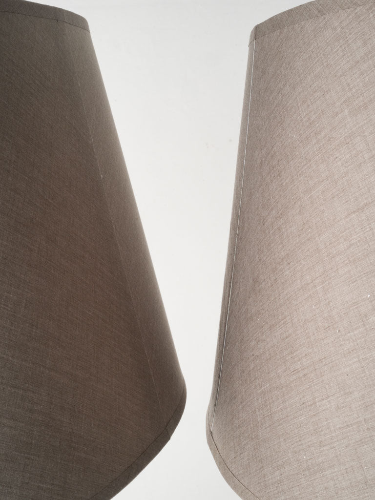 Authentic carved wood base lamps