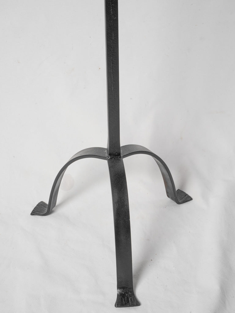 Sophisticated black finish candlestick