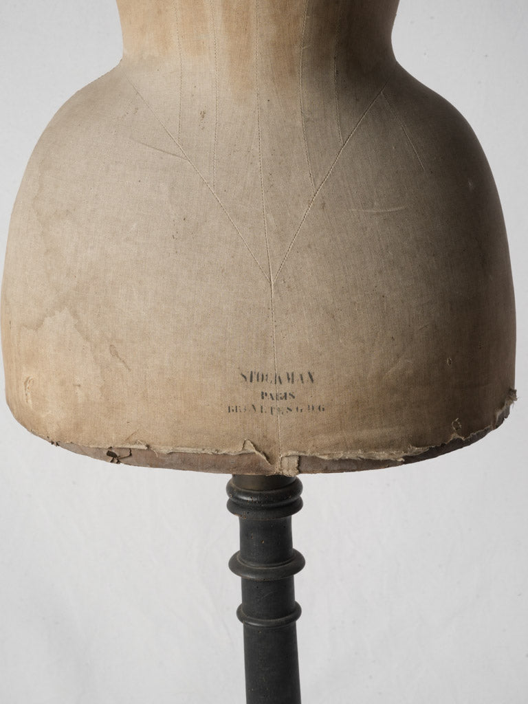 Hand-repaired antique mannequin