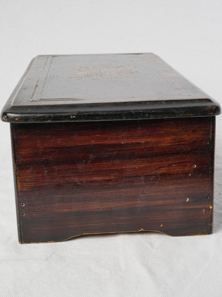 Rustic mechanical cylinder music box