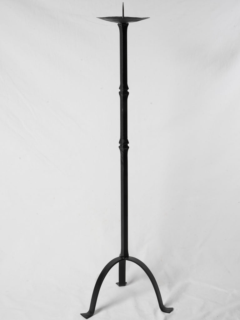 Elegant handcrafted iron candlestick