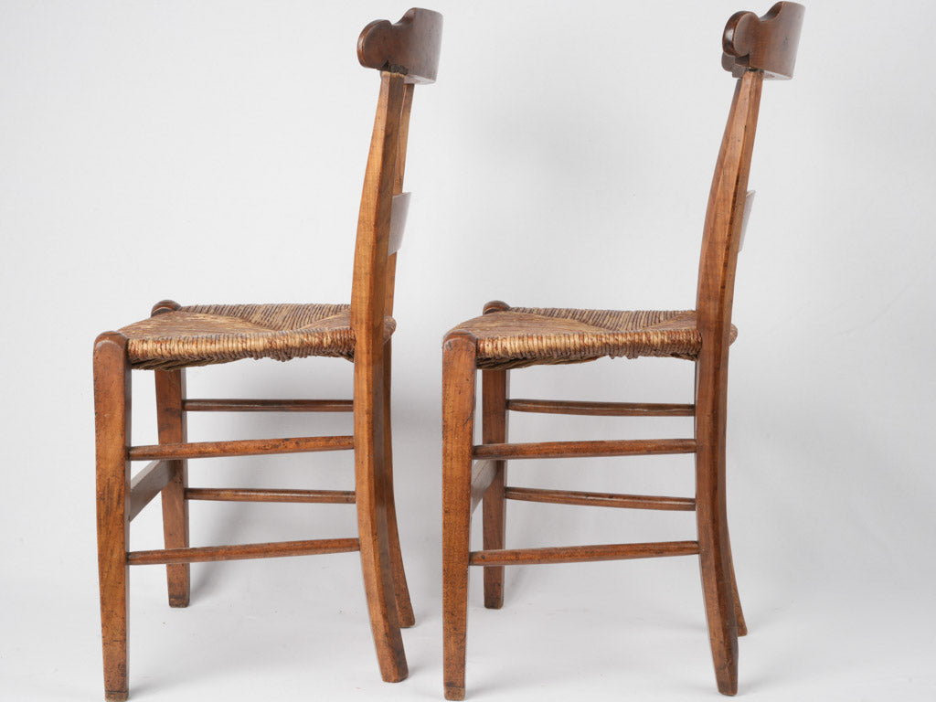 Natural straw woven seat antiques