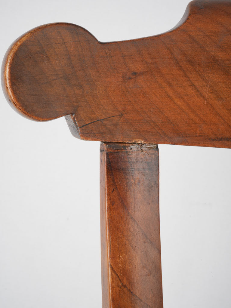 Classic walnut finish Provençal chairs