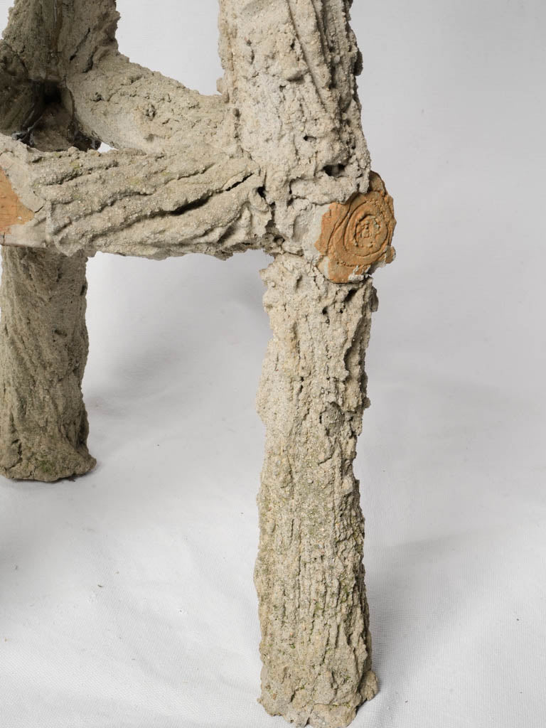 1970s French faux-bois urn