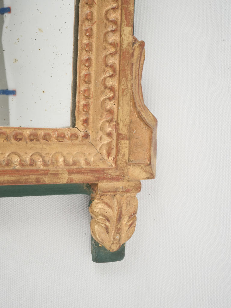 Intricately carved French mirror