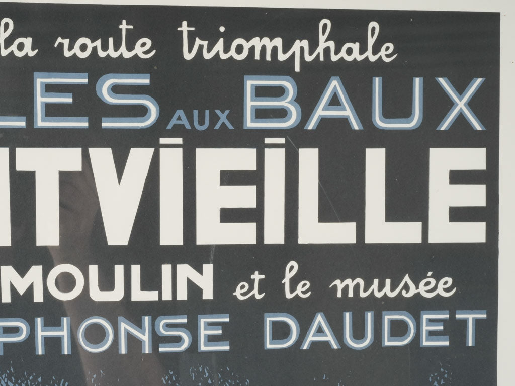 Aged French re-edition poster art