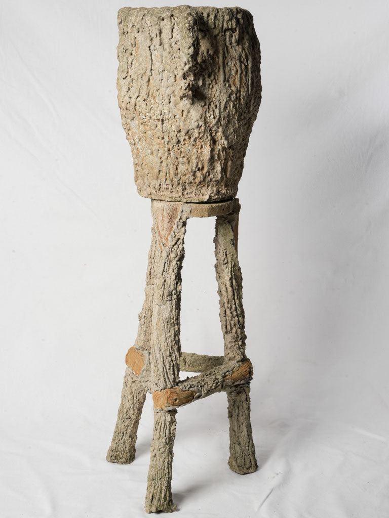 French 1970s sculptural planter