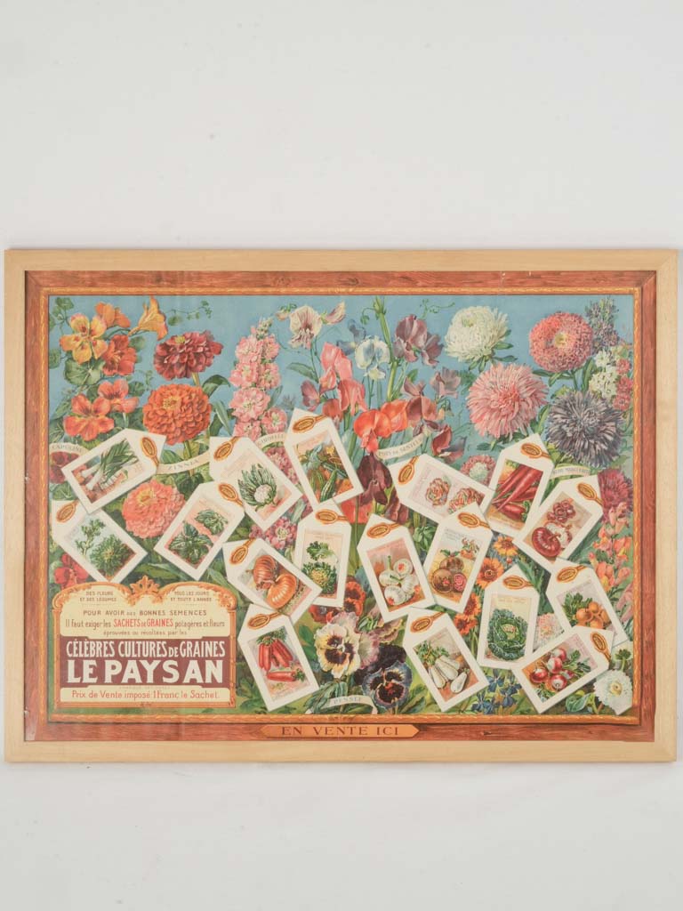 Vintage vibrant advertising poster