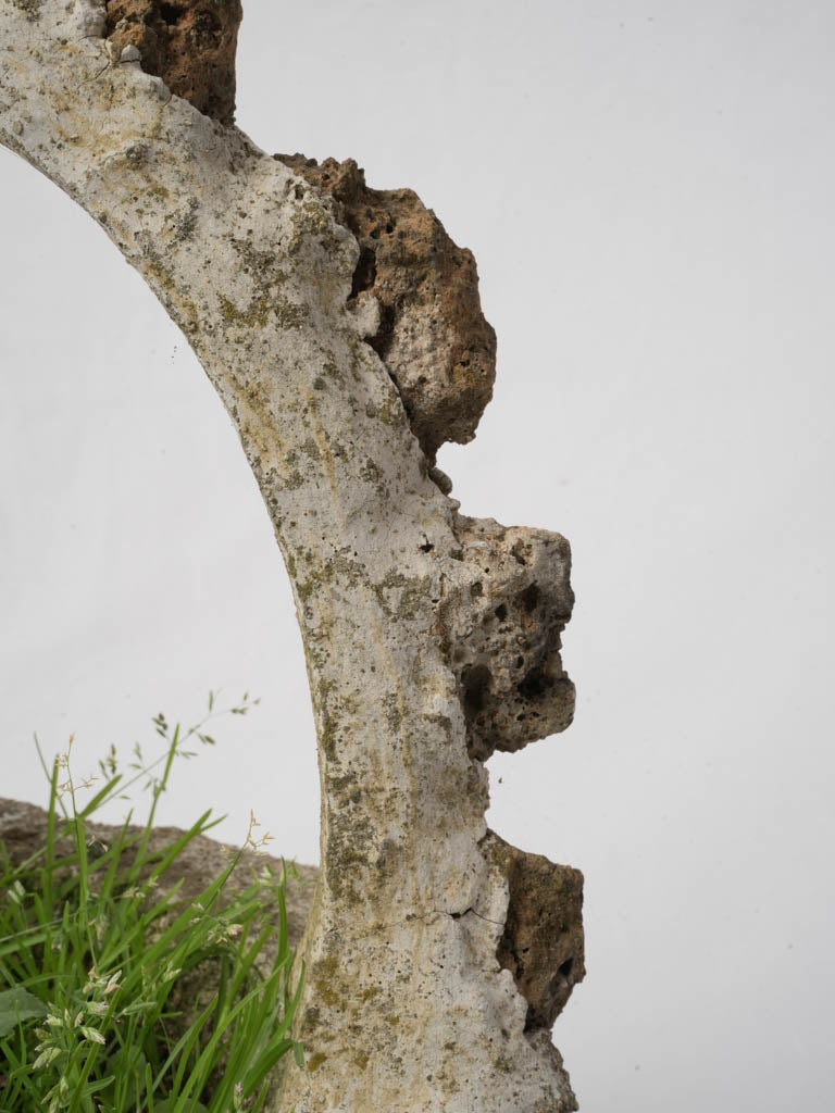 Enchanted moss-covered stone planter