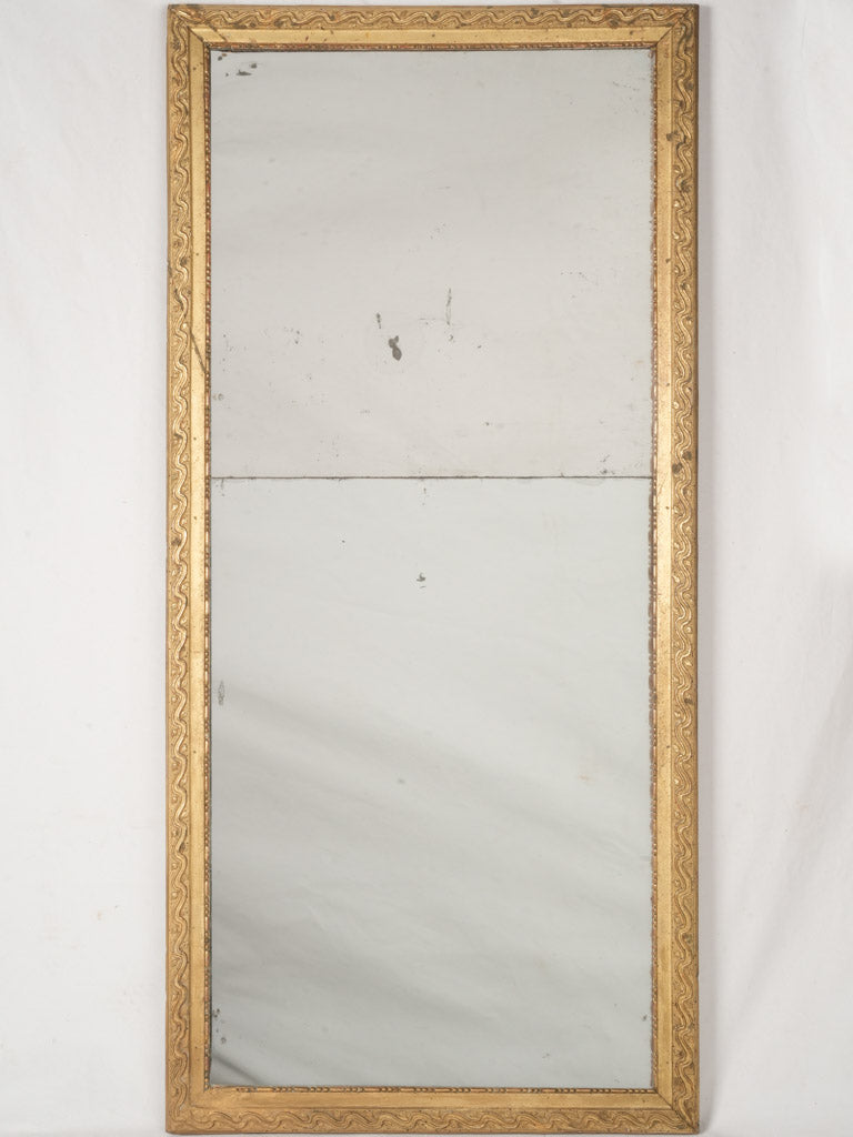 Antique French gilded wall mirror