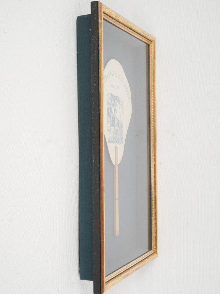 Antique Provencal Lelée paper fan