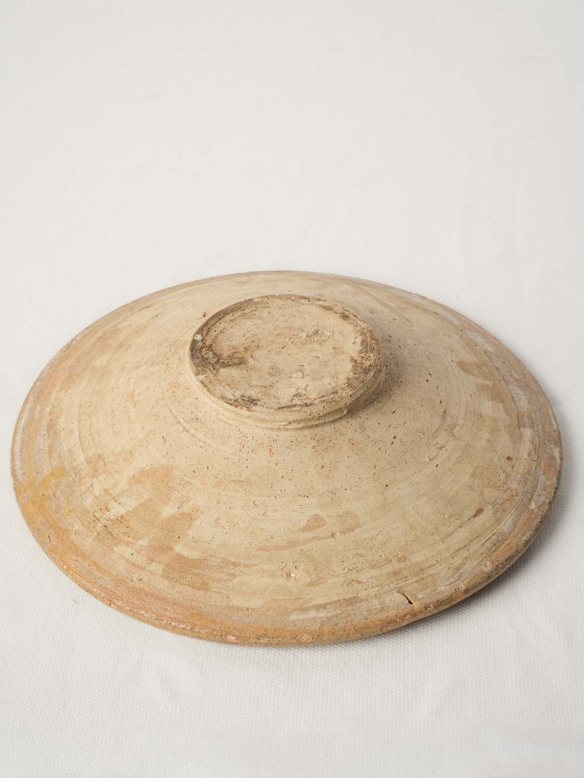 Antique Provençal Glazed Earthenware Tourne-Omelette - 9½"