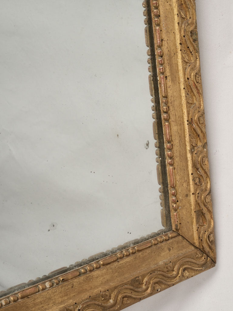 Unique moldings gilded French mirror