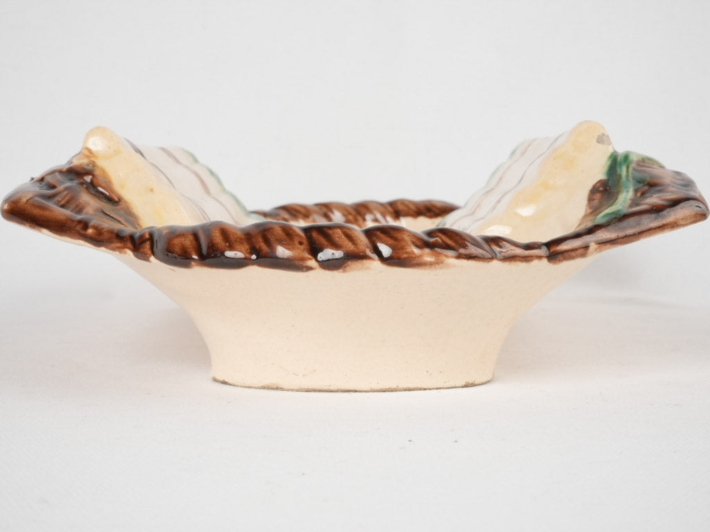 Collectible hand-painted asparagus platter