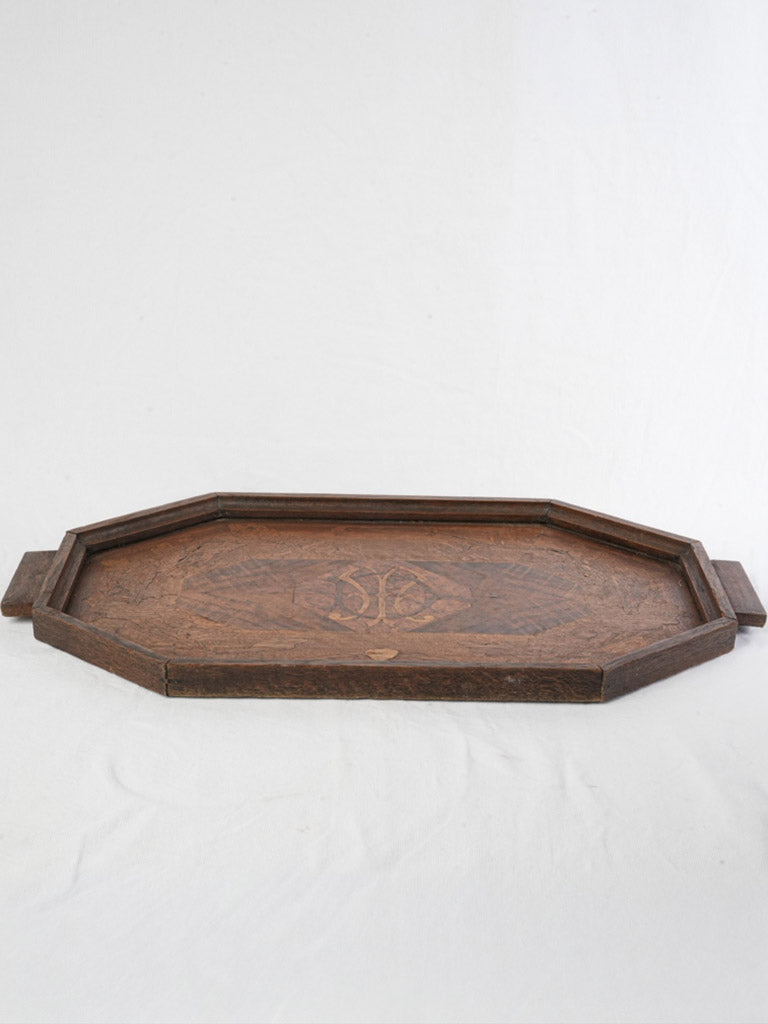 Elegant wooden drinks tray