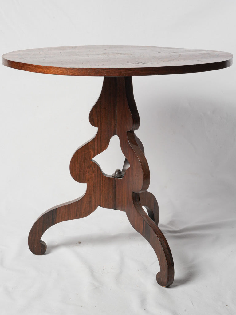 Ornate marquetry tilt-top table