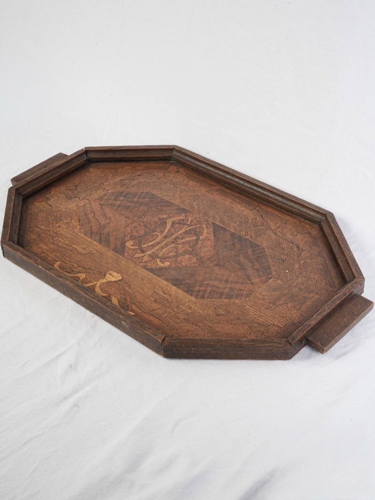 Refined nut-brown bar cart accessory