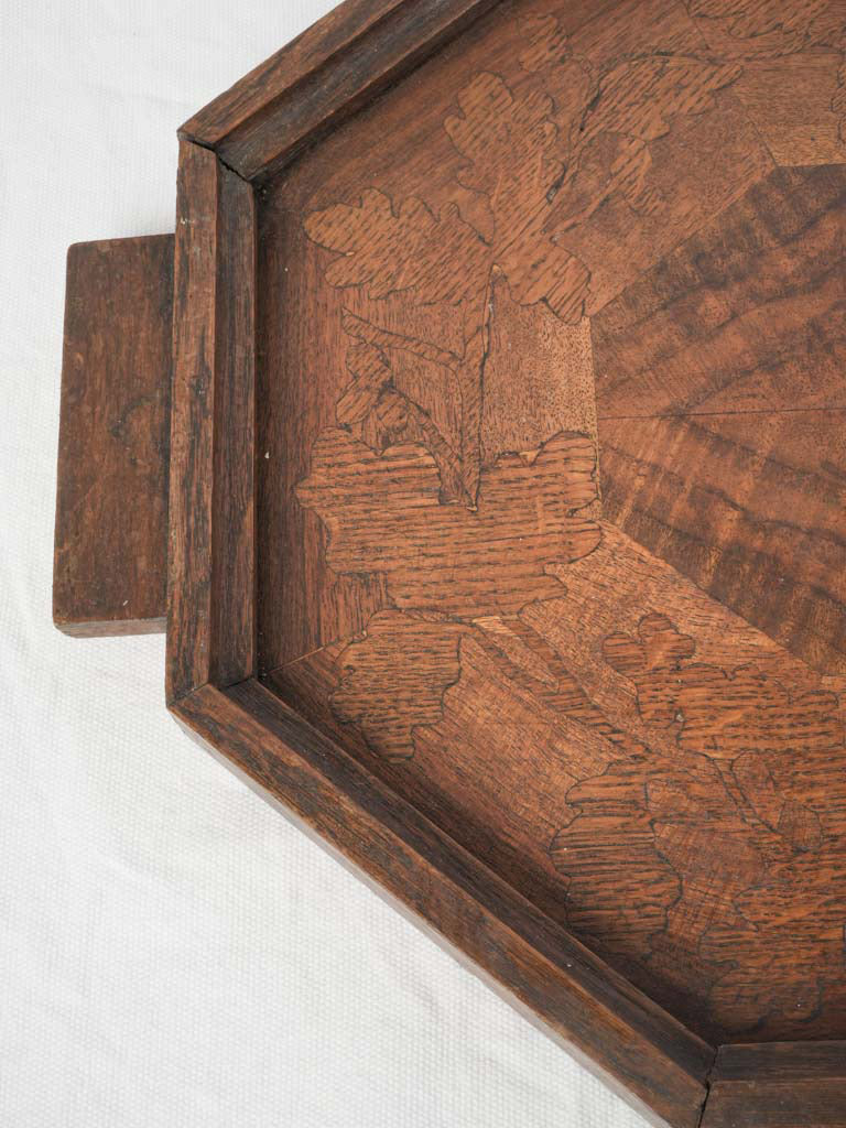 Rustic ribbon accented tray