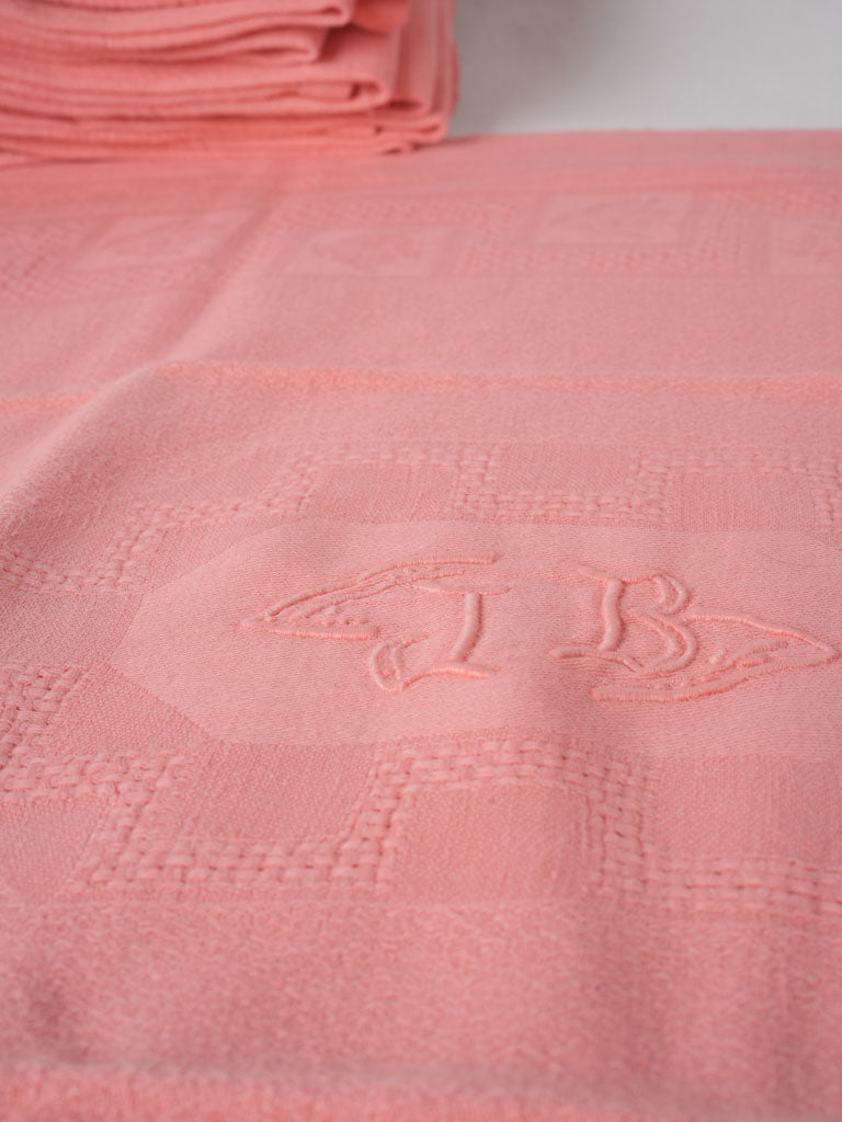 Artisanal vintage French linen napkins