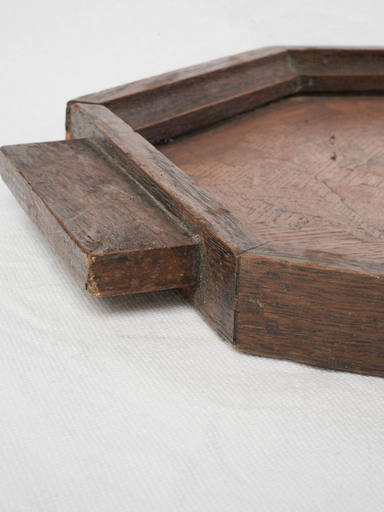 Monogrammed oak branch serving tray