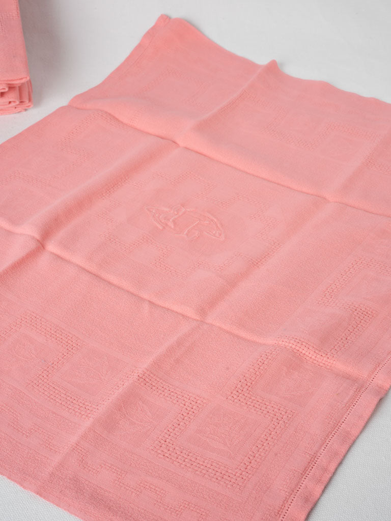 Exquisite monogrammed French linen serviettes