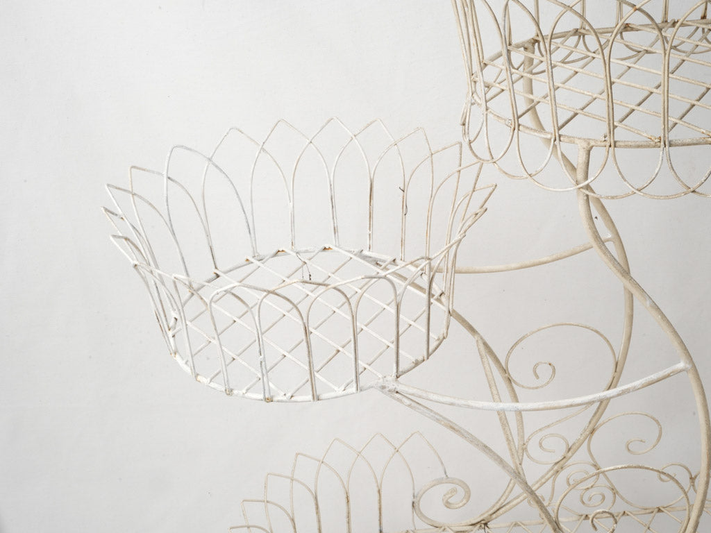 Curved scrollwork French plant stand