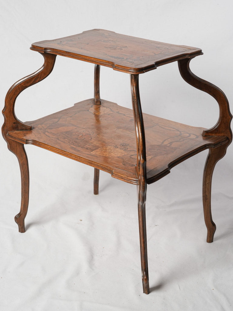 Antique two-tiered French table