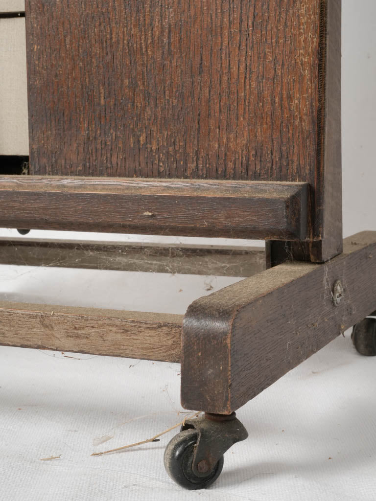 Classic French clothes organizer with pants press | 1950s-french-wooden-clothes-valet-stand