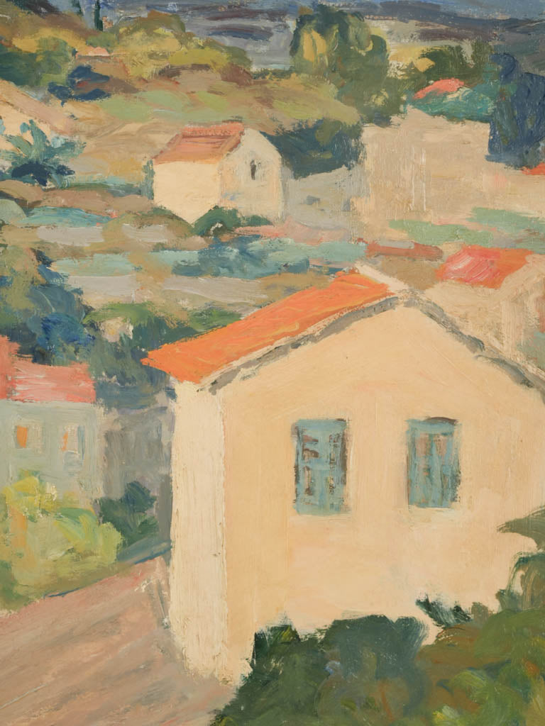 Antique Provencal landscape painting