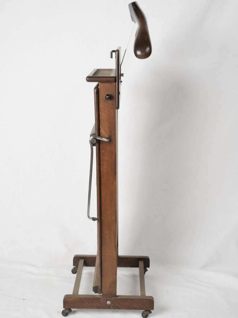 Classic 1950s French clothes hanger | 1950s-french-wooden-clothes-valet-stand